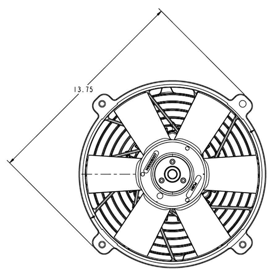 11″ Fan Diagram